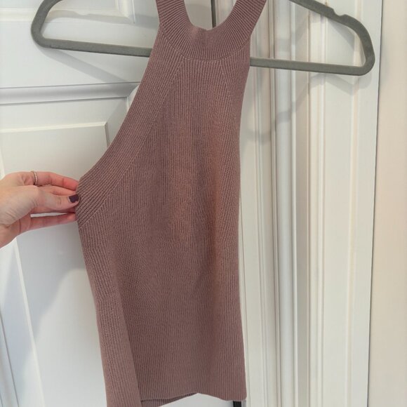 Intermix Anya Blush High Neck Halter top - Picture 3 of 6